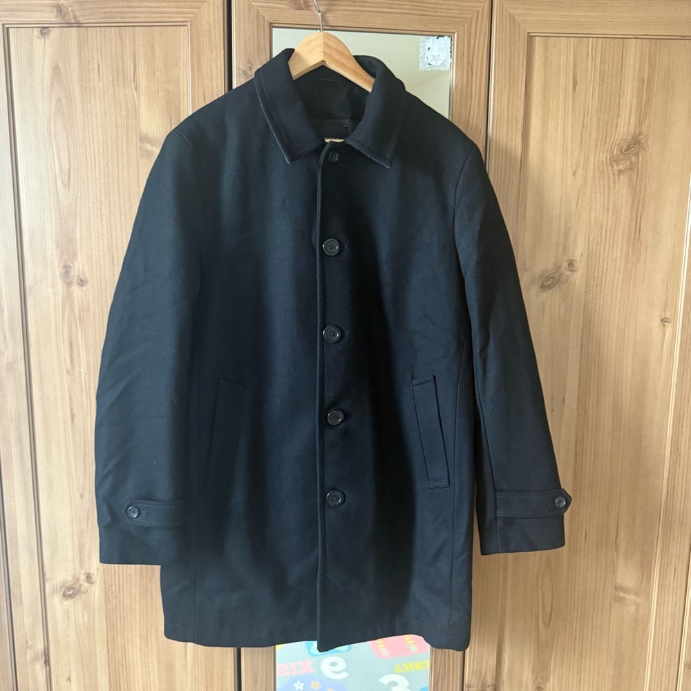 Men's Banana Republic Black Wool Coat size M